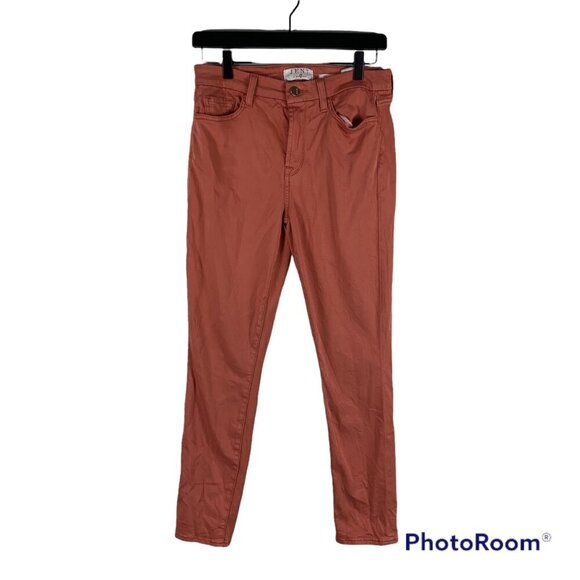 7 For All Mankind Womens Jen 7 Rust Ankle Skinny Pants Size 6 - Picture 1 of 12